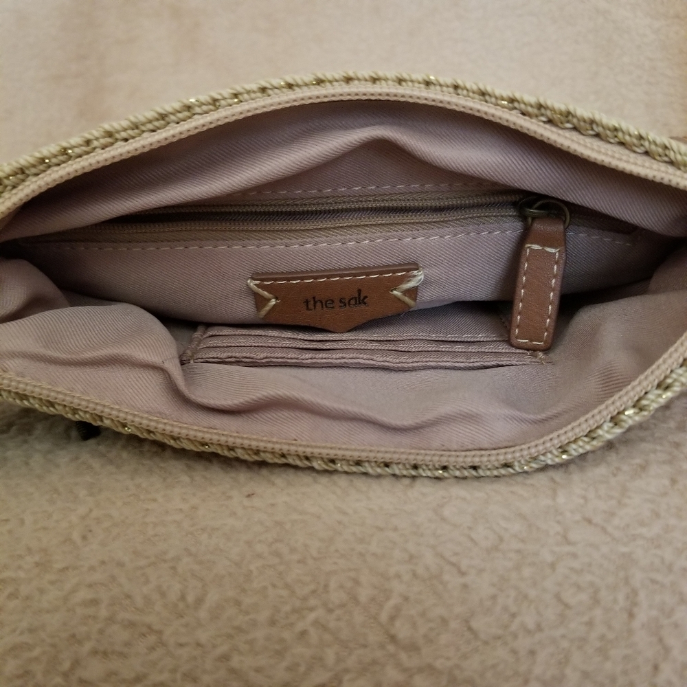 The Sak Reseda Mini Crochet Crossbody Bag | Bamboo Sparkle Malia Weave - Picture 10 of 12